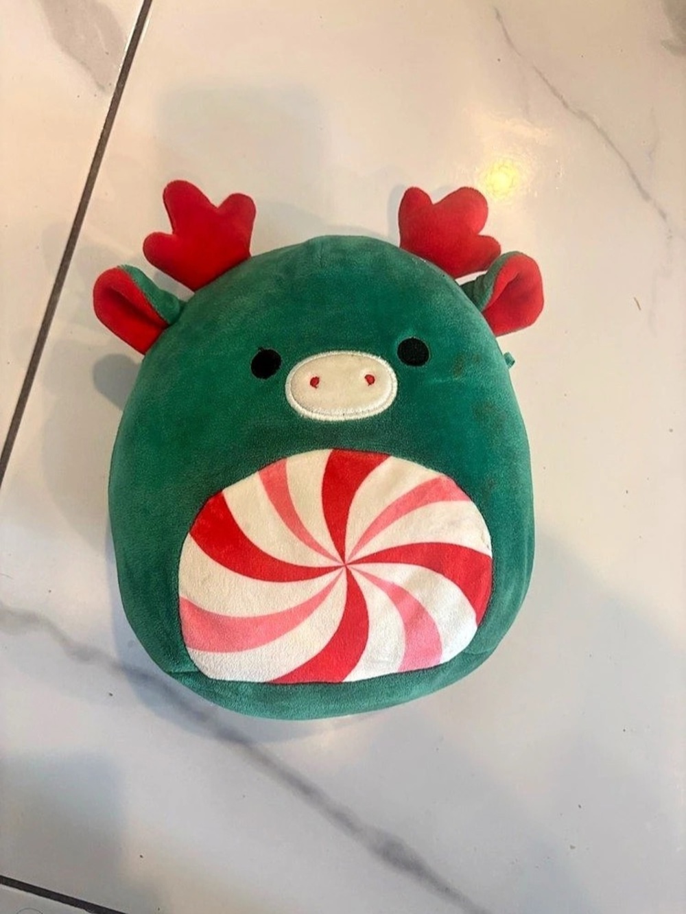 Squishmallows Zumir the Green Moose with Peppermint Swirl Belly Zumir Green